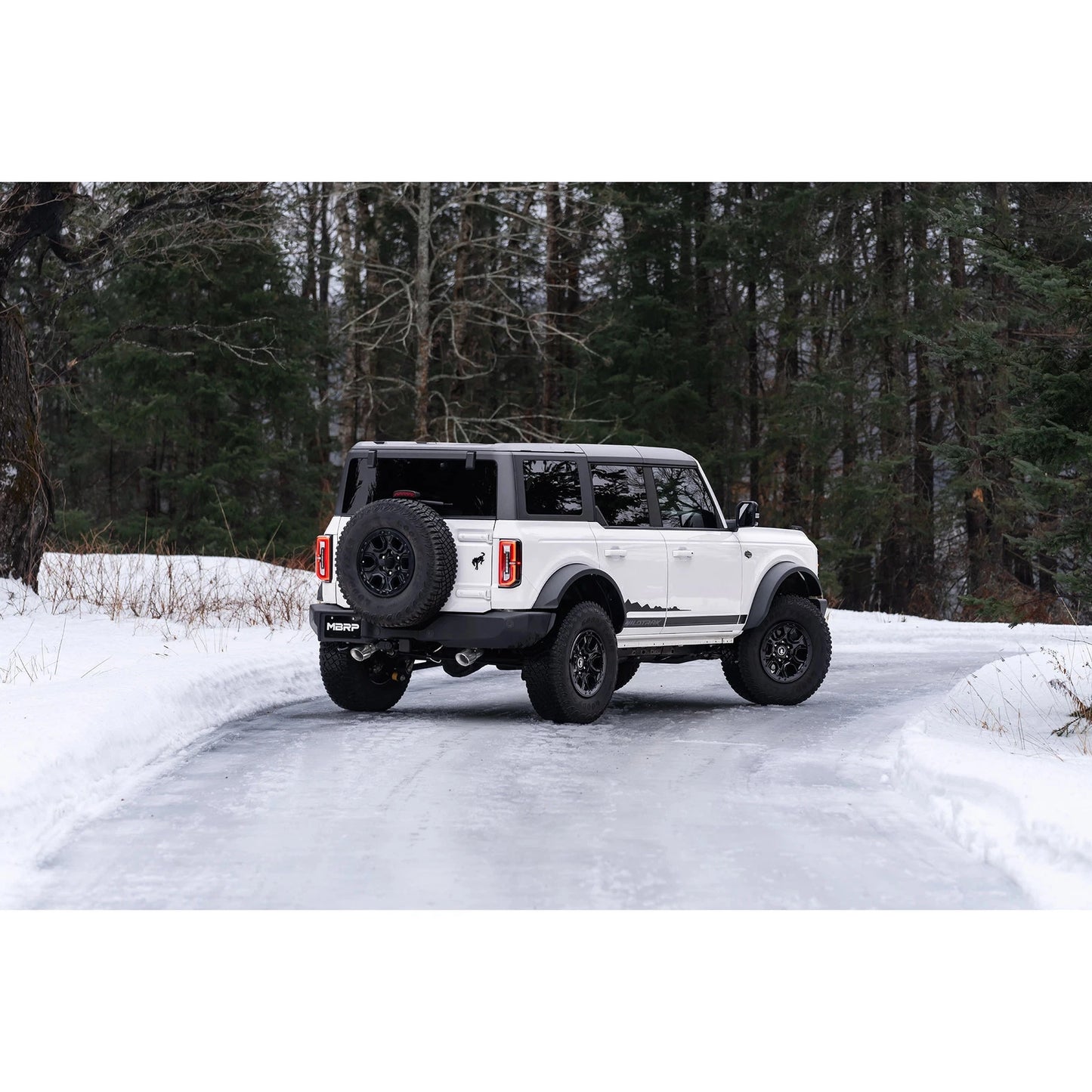 MBRP 21-22 Ford Bronco 2.3/2.7L EcoBoost 2/4-Dr 3in Catback Dual Split Rear Exit Aluminized Steel