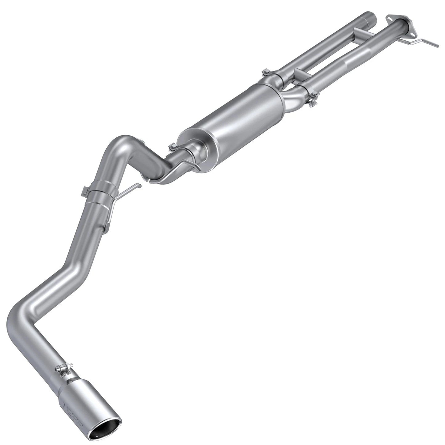 MBRP 2024+ Ford Ranger 2.7L 2.5 into 3in Single Side Exit Cat Back - Aluminum