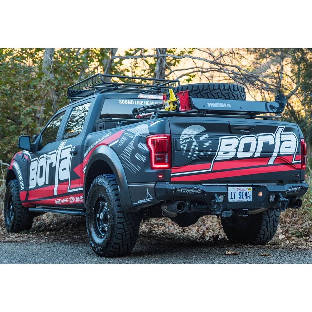 Borla 2017 Ford Raptor 3.5L AT RWD CC Short Bed/EC Standard Bed 3in Tailpipe Assembly w/ CF Tips