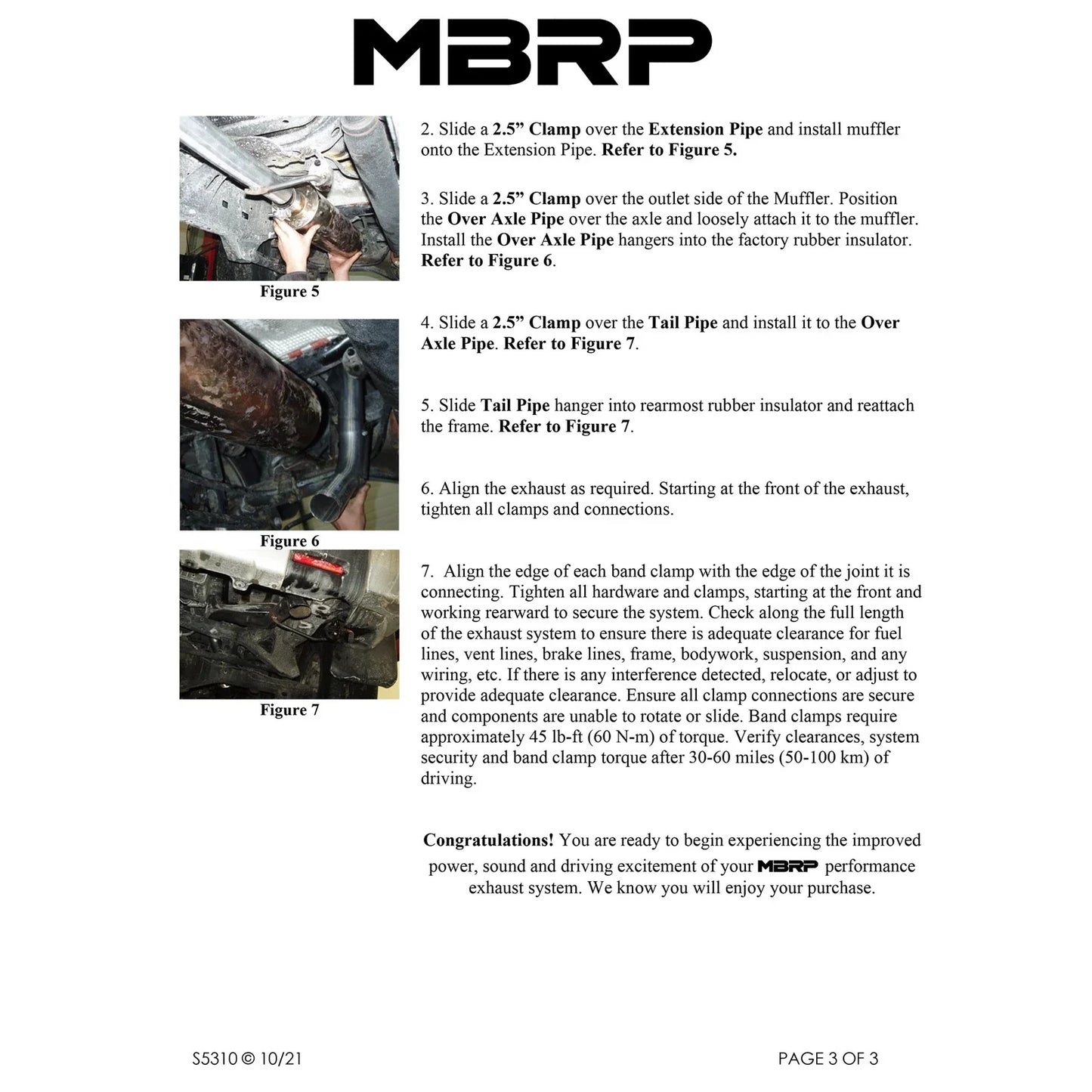 MBRP 2007-2009 Toyota FJ 4.0L V6 Cat Back Single Rear Exit Off-Road Tail No tip