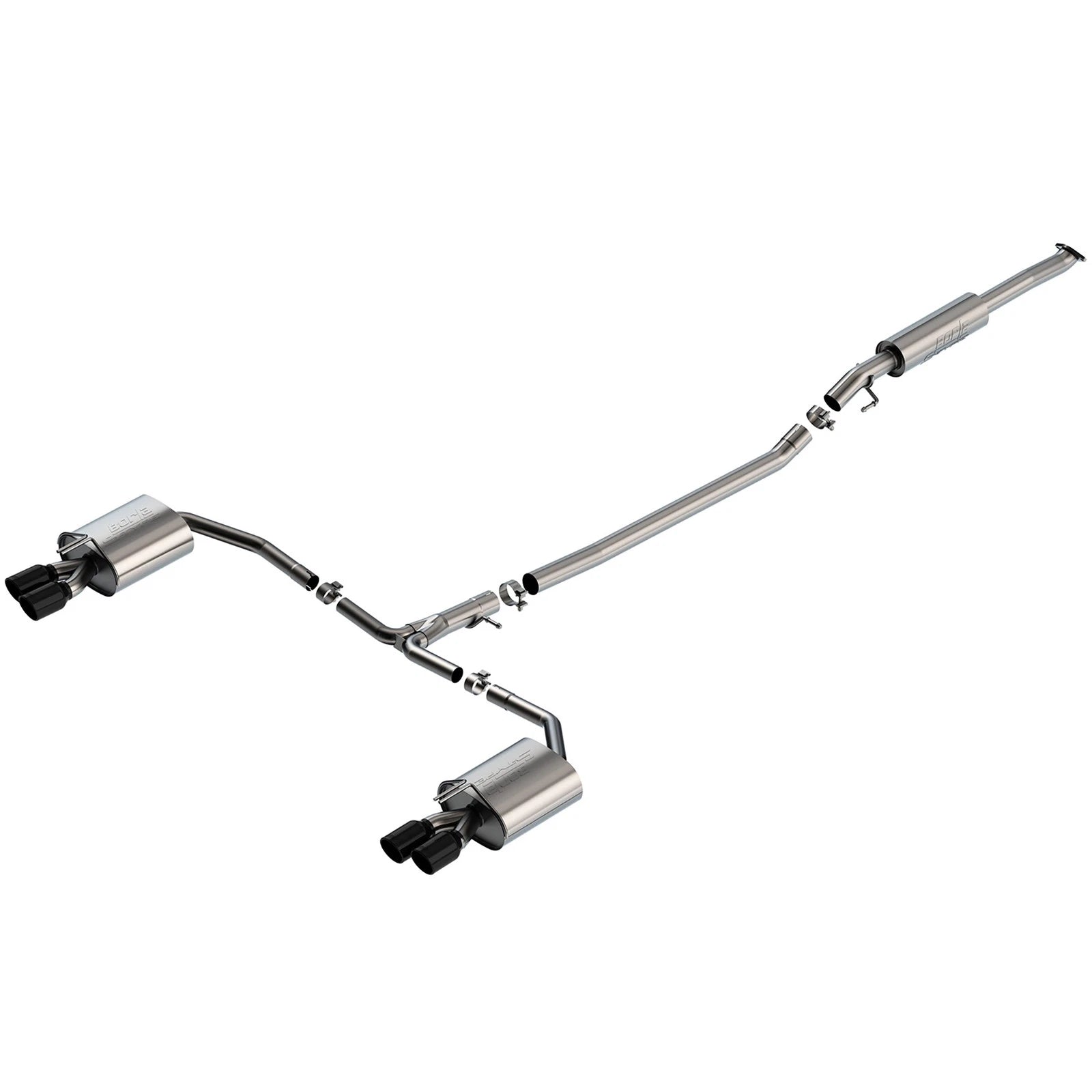 Borla 21-23 Hyundai Sonata N Line 2.5L i4 AT FWD 4DR 2.00in 2.75in S-Type Exhaust - Black Chrome