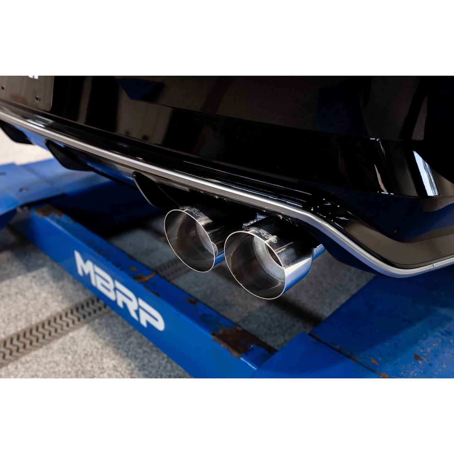 MBRP 21-24 Hyundai Elantra Aluminized Steel 3in Axle-Back Single Rear Exit with Dual Outlet Tip