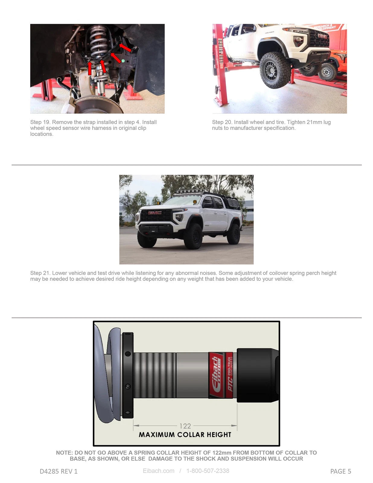 Eibach Pro-Truck Coilover 2.0 for 2023+ Chevy Colorado/GMC Canyon 2WD/4WD