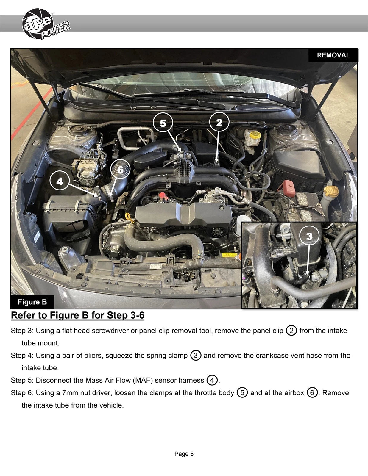 aFe 15-19 Subaru Outback H4-2.5L Takeda Momentum Cold Air Intake System w/ Pro 5R Media
