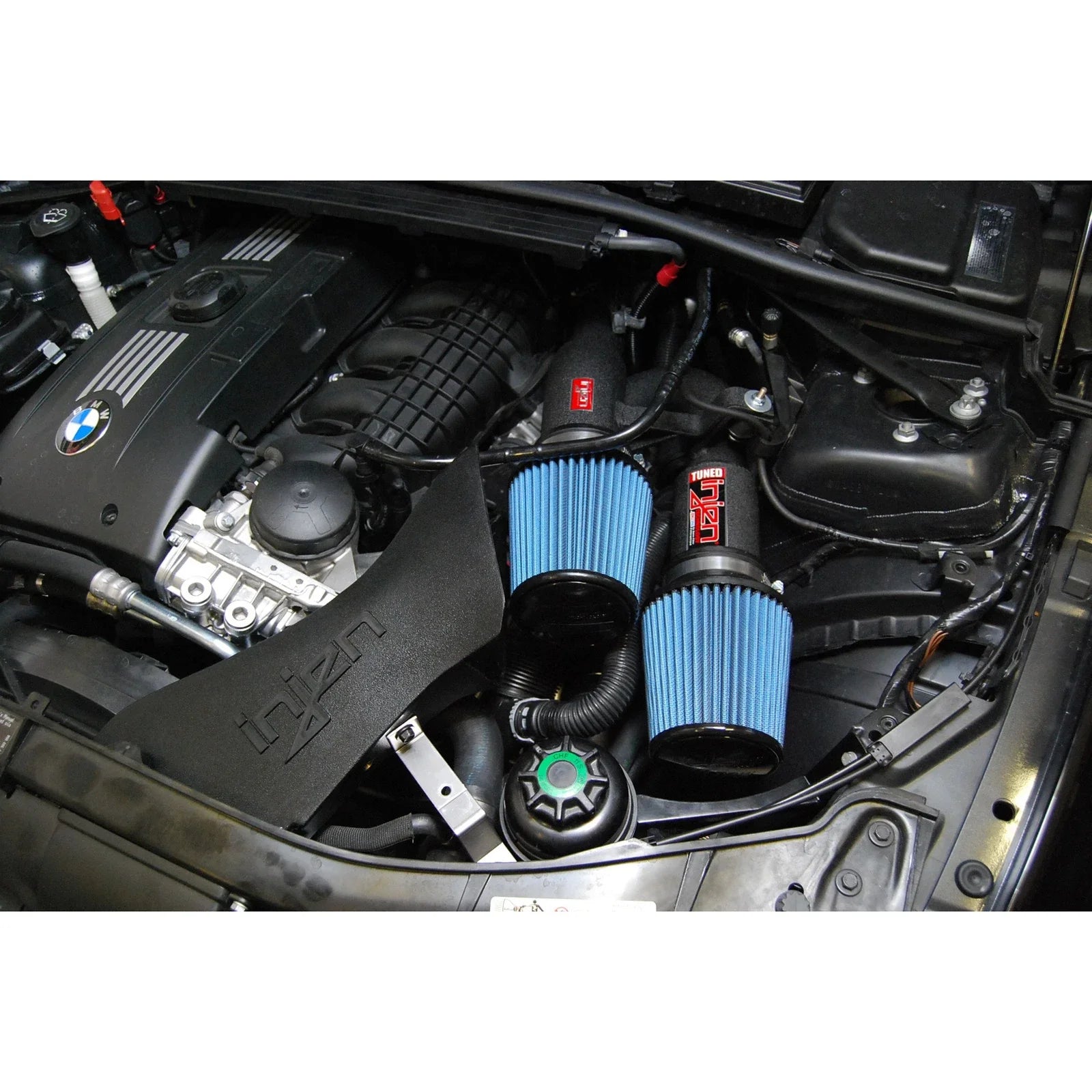 Injen 07-09 335i E92 / 08-09 135i E82 3.0L L6 Twin intake Wrinkle Black Short Ram Intake