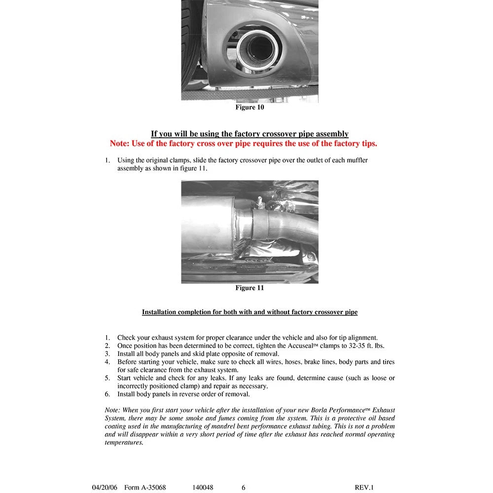 Borla 03-08 Viper SRT-10 8.3L SS Catback Exhaust