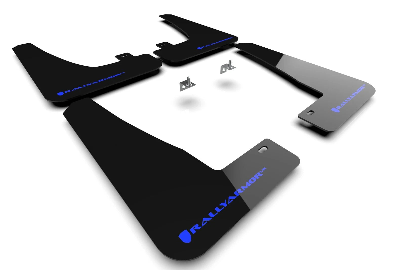 Rally Armor 22-26 Tesla Model X Black UR Mud Flap w/Blue Logo