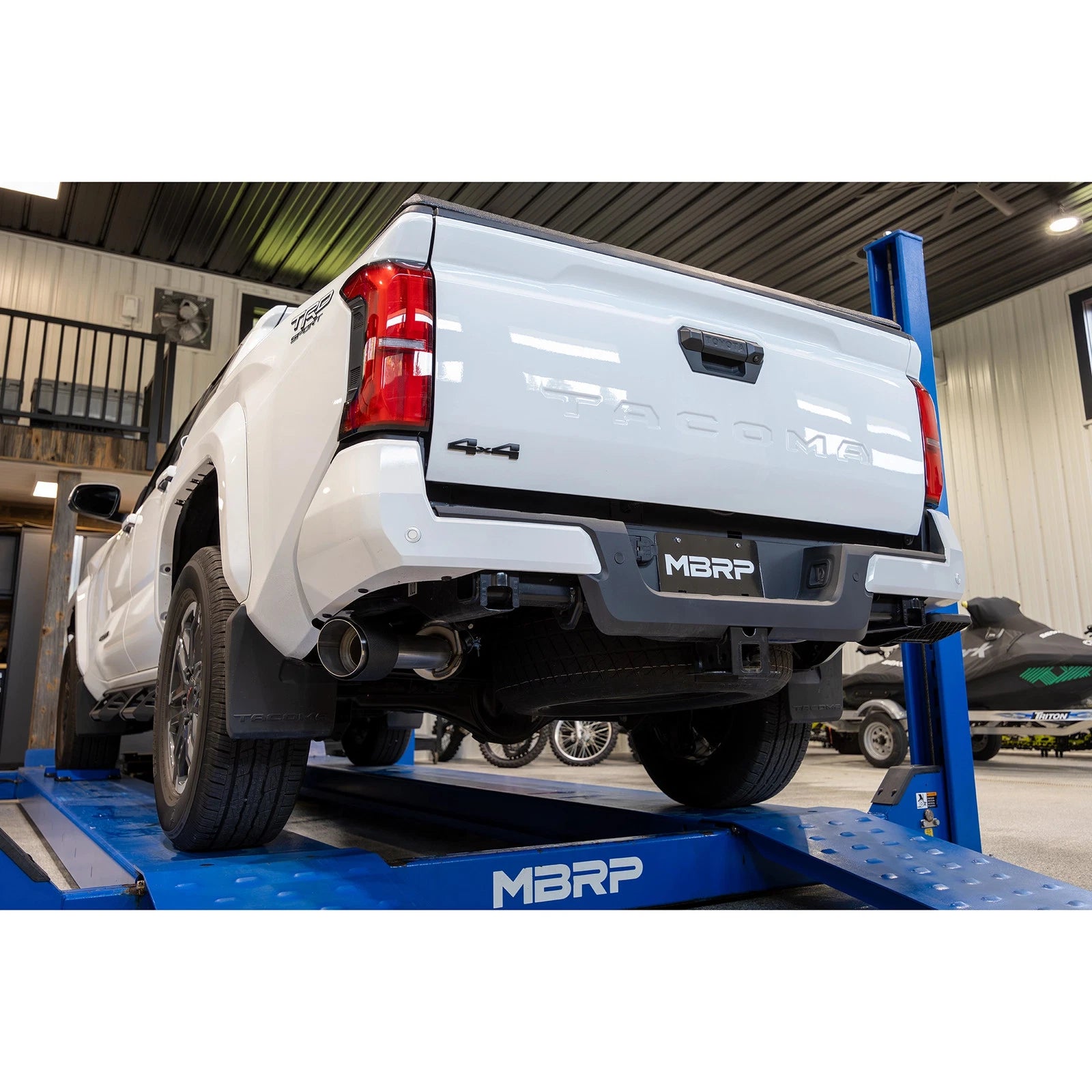 MBRP 2024 Toyota Tacoma T304 Stainless Steel 3in Cat-Back Single Side Exit with Carbon Fiber Tip