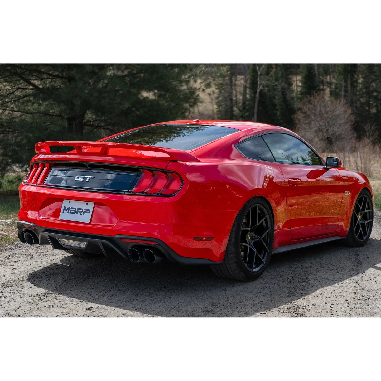 MBRP 18-20 Ford Mustang GT 2.5in T304 Non Active Dual Axle Back Exhaust System - 4in Dual Wall Tips