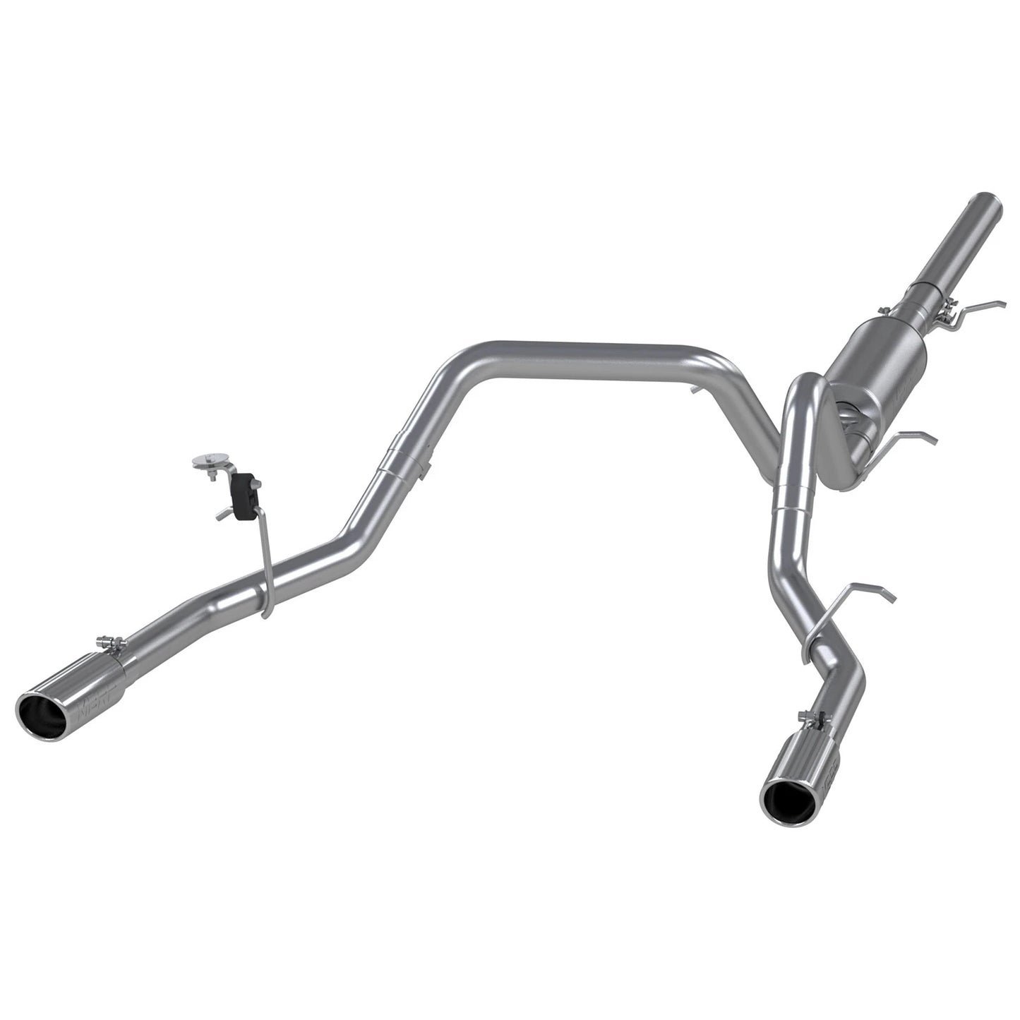 MBRP 14 Chevy/GMC 1500 Silverado/Sierra 4.3L V6/5.3L V8 Dual Split Rear T409 3in Cat Back Exhaust