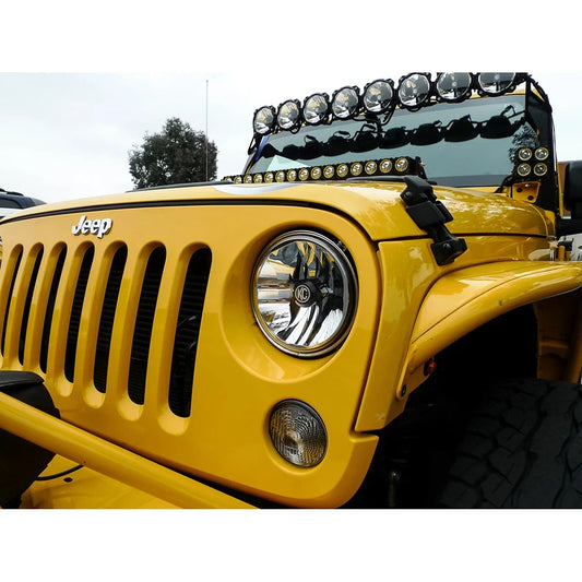 KC HiLiTES 07-18 Jeep JK (Not for Rubicon/Sahara) 7in. Gravity LED DOT Headlight (Pair Pack System)
