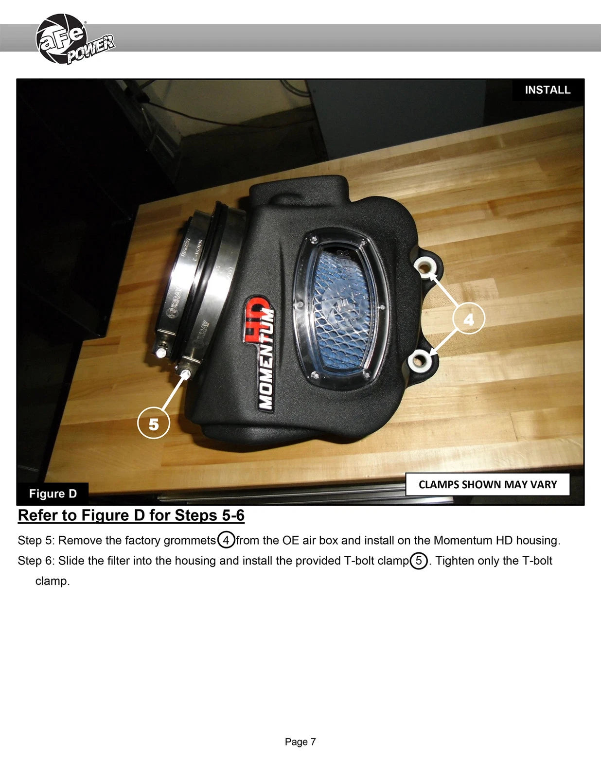 aFe Momentum HD Intakes Pro Dry S Ford Diesel Trucks V8 6.7L (td)
