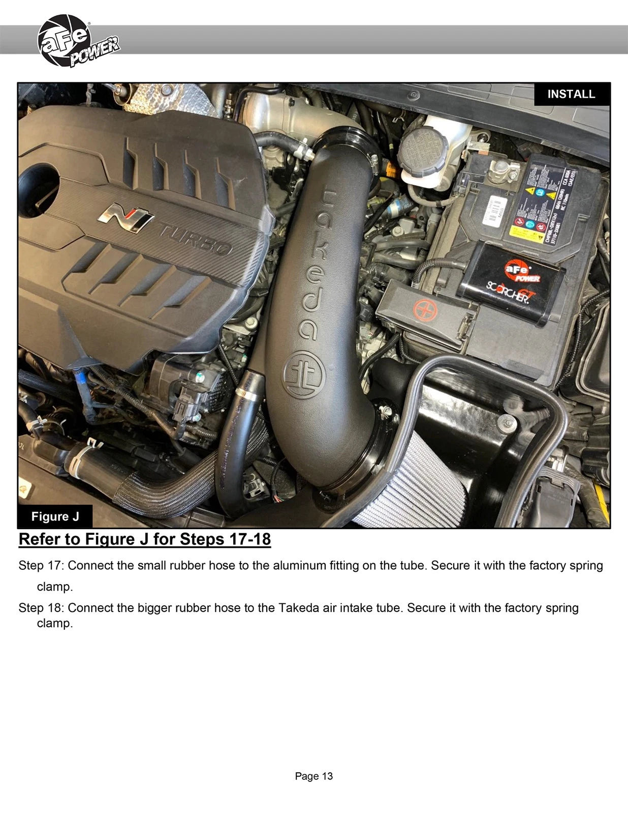aFe Takeda Stage-2 Pro DRY S Cold Air Intake System 2022 Hyundai Elantra N