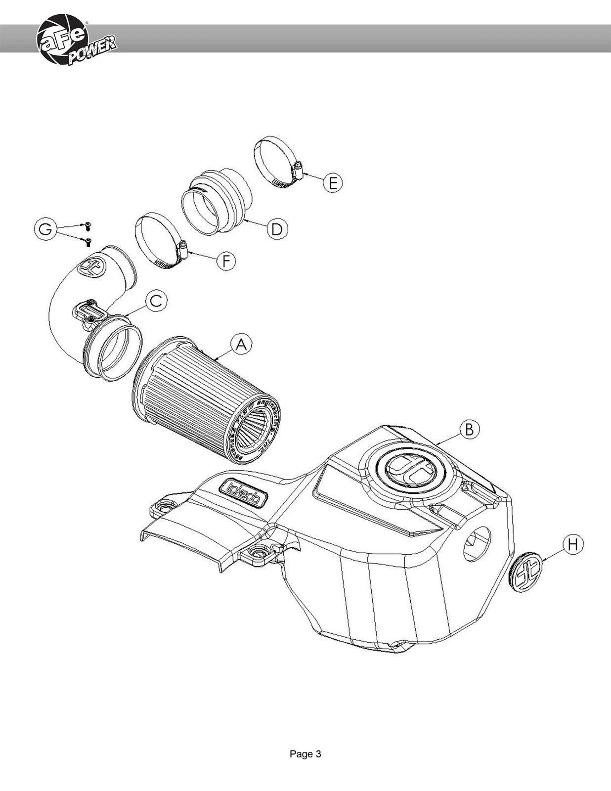 aFe Takeda Momentum Pro DRY S Cold Air Intake System 21-22 Mazda 3 L4 2.5L (t)