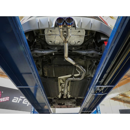 aFe Takeda 3in-2.5in 304 SS Axle-Back Exhaust w/Polished Tip 19-20 Hyundai Veloster I4-1.6L(t)