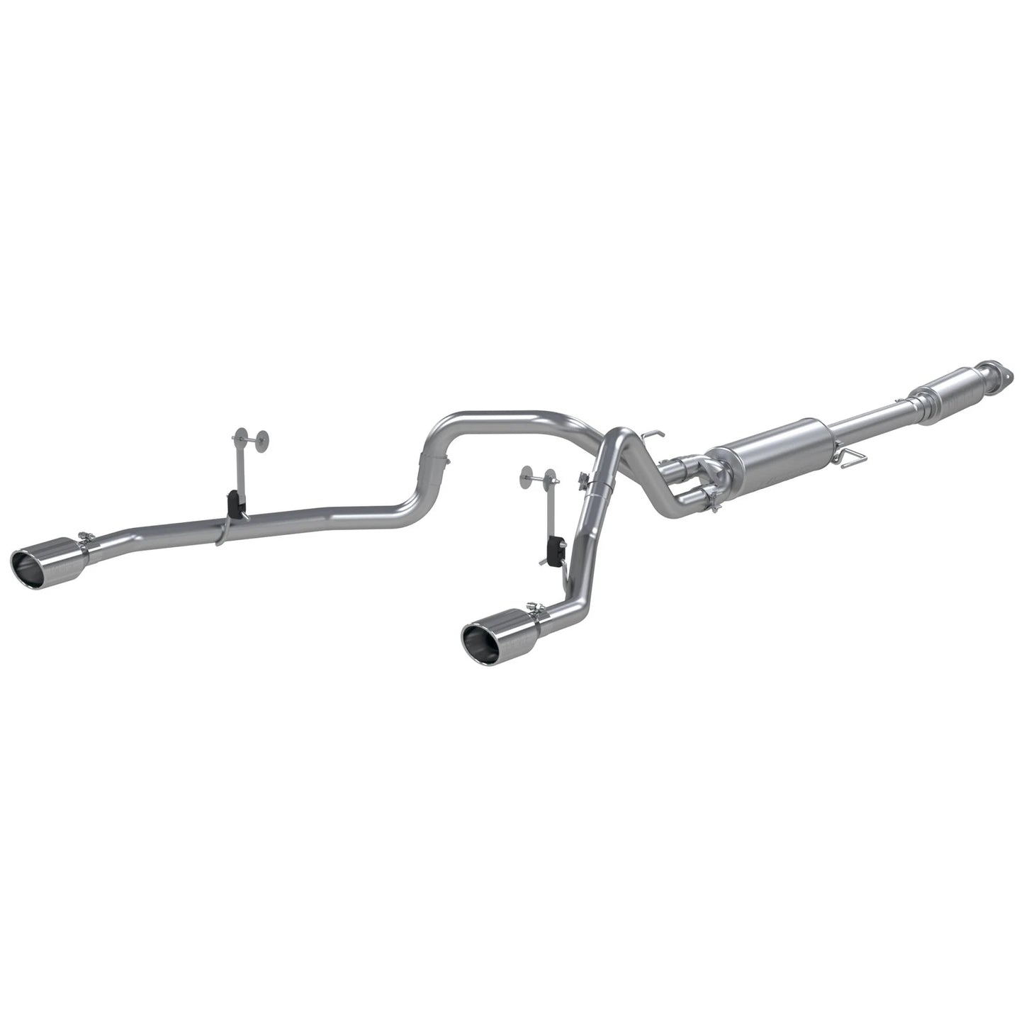 MBRP 2021+ F-150 2.7L/ 3.5L Ecoboost, 5.0L 3in Cat Back 2.5in Dual Split Rear - Aluminized Steel