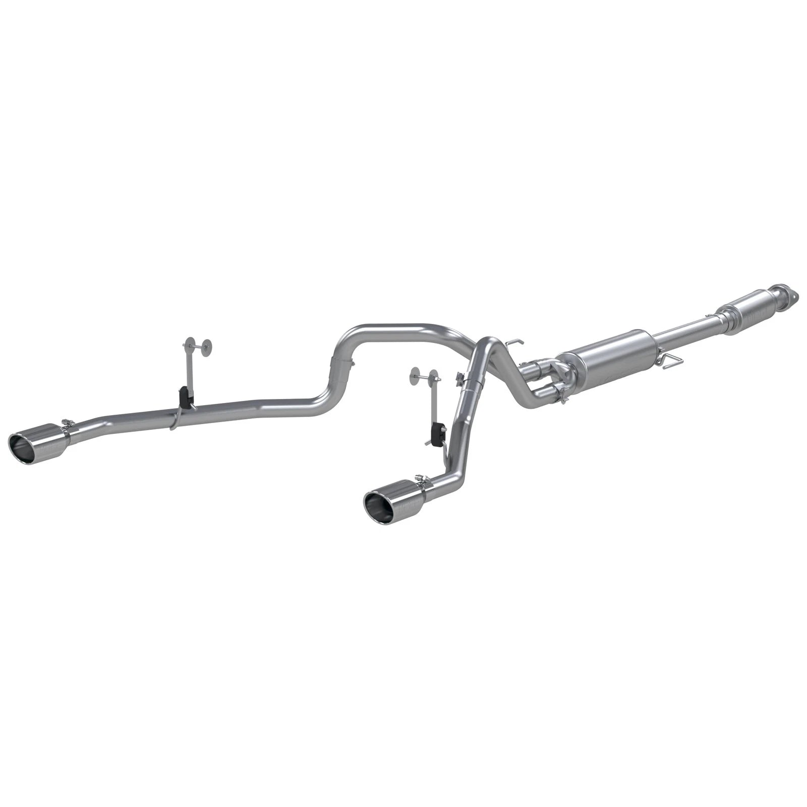 MBRP 2021+ F-150 2.7L/ 3.5L Ecoboost, 5.0L 3in Cat Back 2.5in Dual Split Rear - Aluminized Steel
