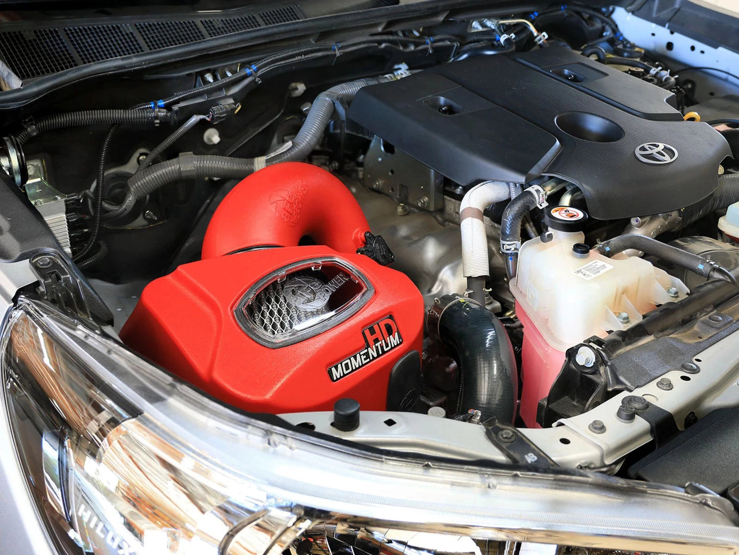aFe 15-25 Toyota Hilux L4-2.4/2.8L (td) Momentum HD Cold Air Intake System Red w/ Pro DRY S Filter