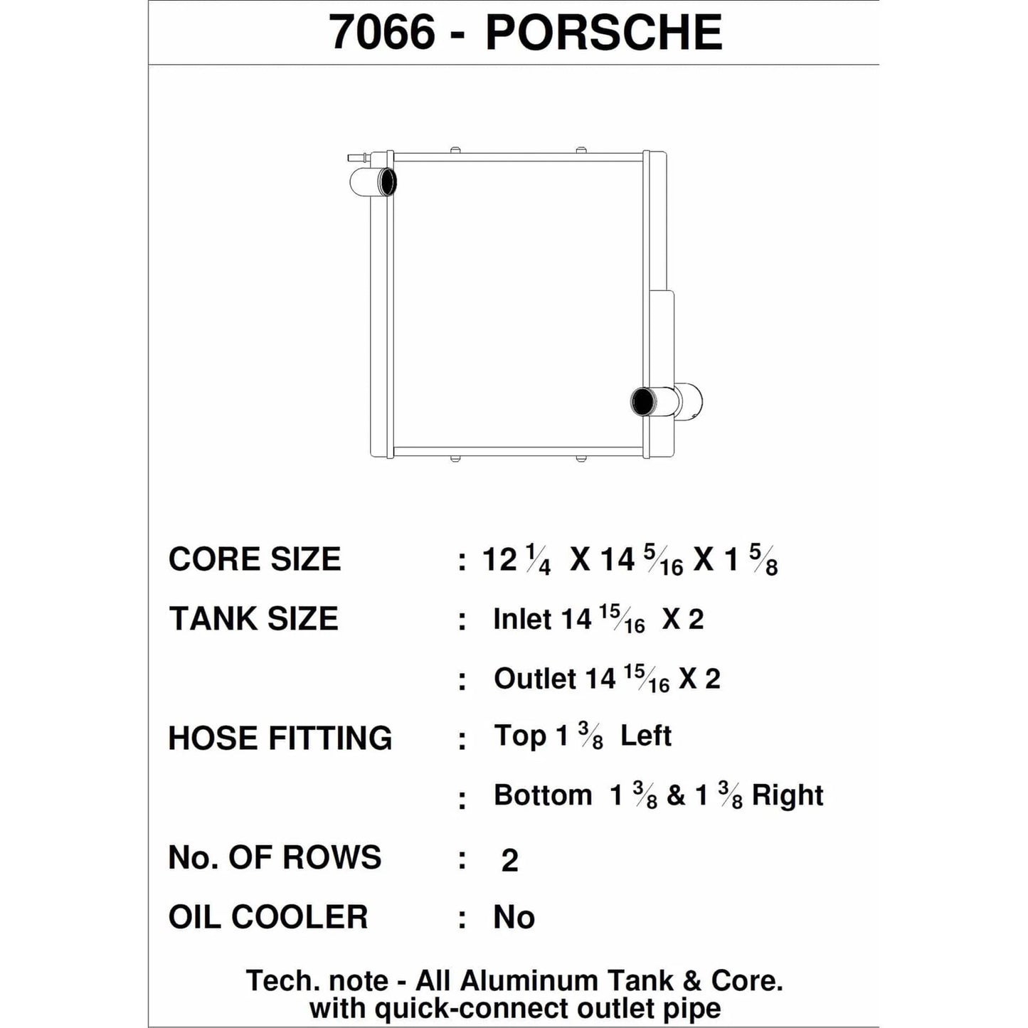 CSF Porsche 911 Carrera (991.1) / Porsche Boxster (981) / Porsche GT4 (991) - Left Side Radiator