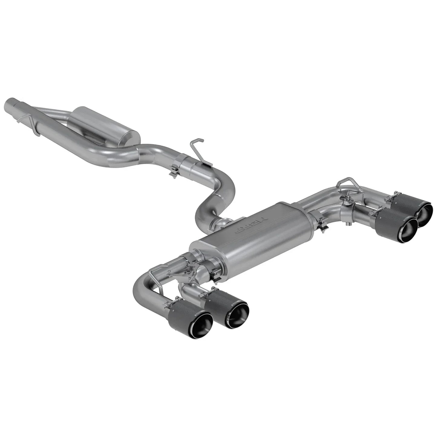 MBRP 15-19 VW Golf R 3 in Cat Back w/ 4 in OD Quad Carbon Fiber Tips - T304
