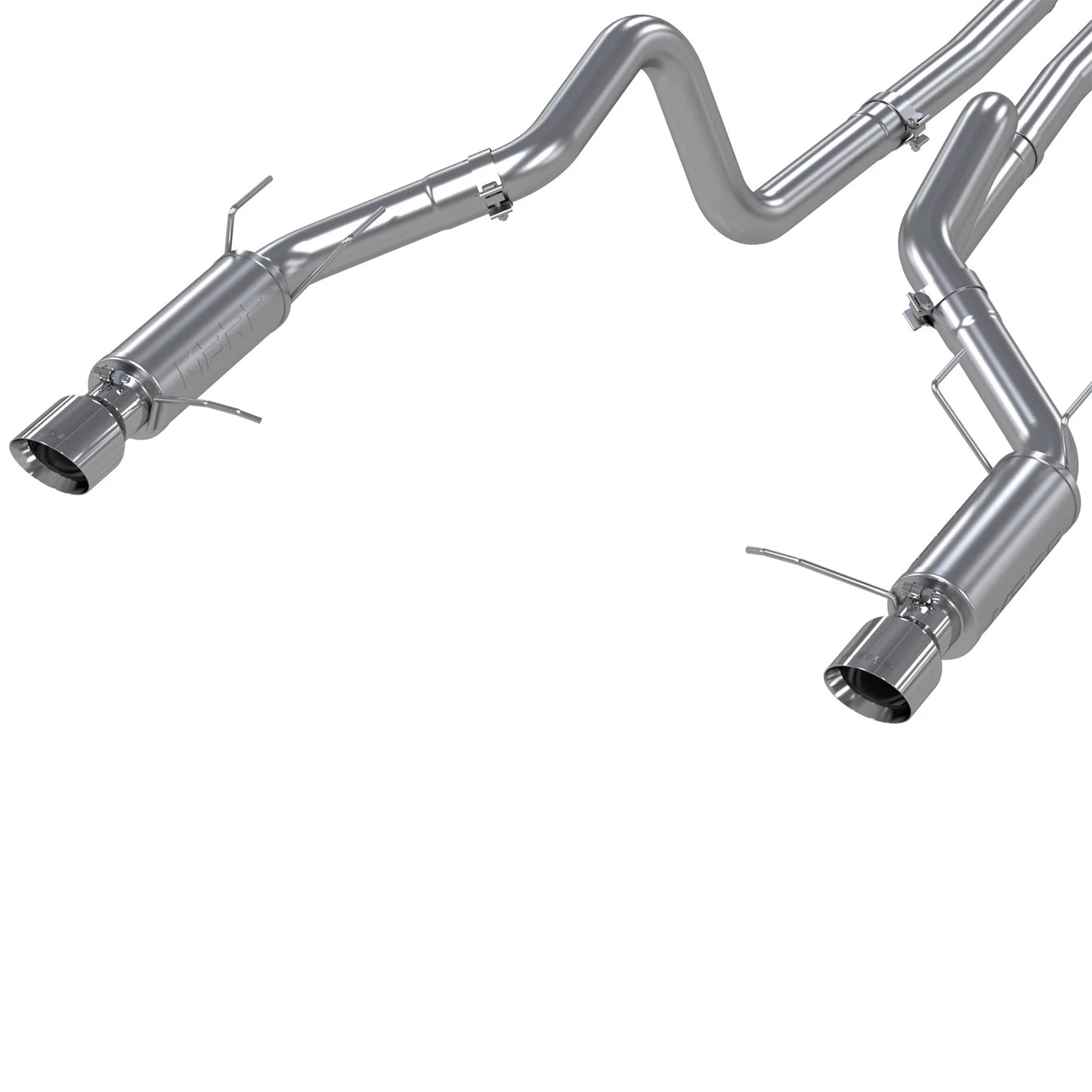 MBRP 11-12 Ford Shelby GT 500 T304 3in Cat Back Dual Split Rear Race Version 4.5in Tips