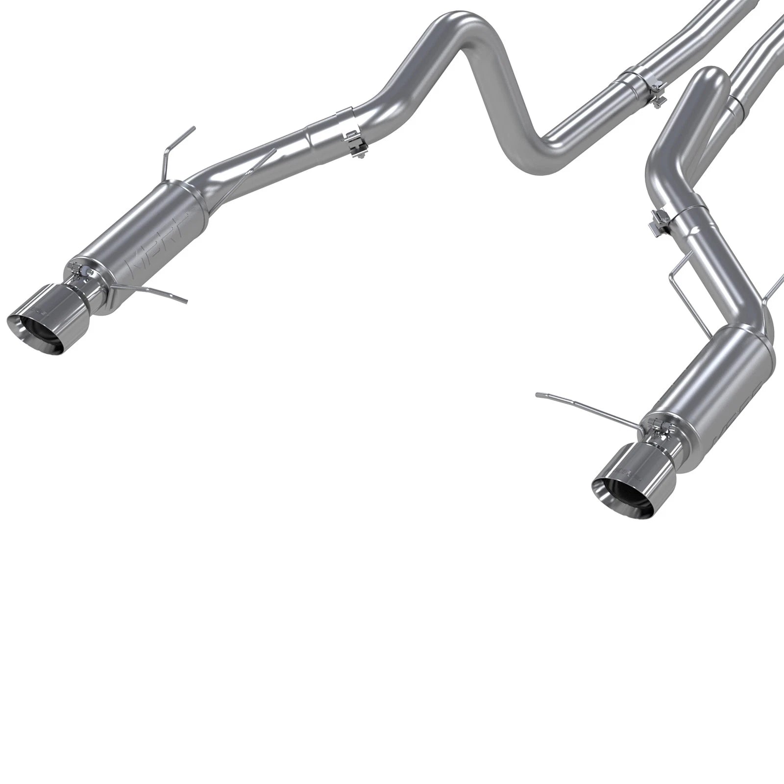 MBRP 11-12 Ford Shelby GT 500 T304 3in Cat Back Dual Split Rear Race Version 4.5in Tips
