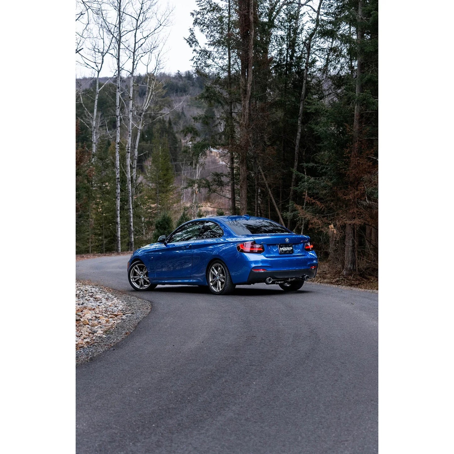 MBRP 17-21 BMW M240I 3.0L 3in Axle Back Dual Rear Exit w/ T304 SS Carbon Fiber Tips (Street Version)
