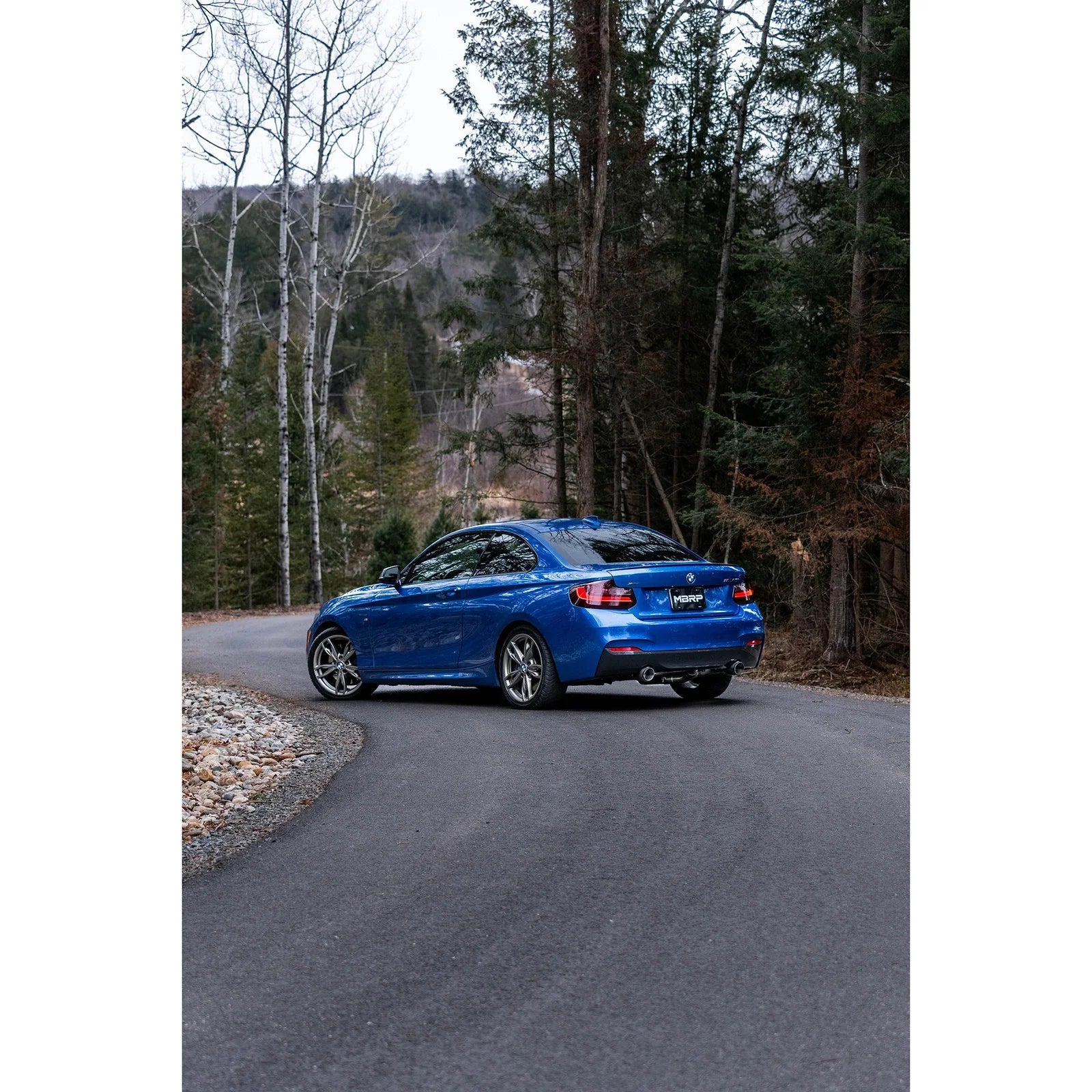 MBRP 17-21 BMW M240I 3.0L 3in Axle Back Dual Rear Exit w/ T304 SS Carbon Fiber Tips (Street Version)