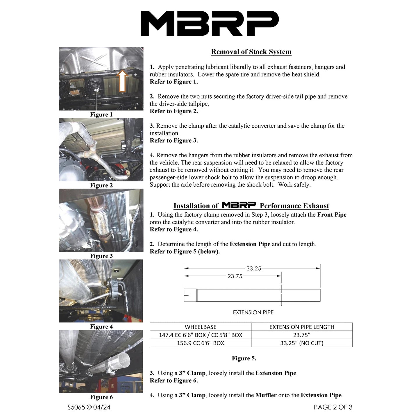 MBRP 19-Up Chevy Silverado 1500 6.2L 2.5in Catback Dual Rear Exit T304 SS