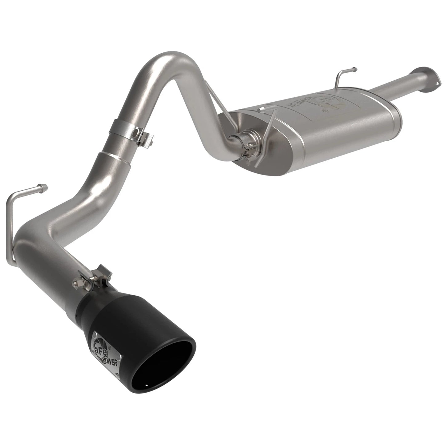 aFe 16-22 Toyota Tacoma Apollo GT Series 2.5in. - 3in. 409 SS Cat-Back Exhaust System w/ Black Tip
