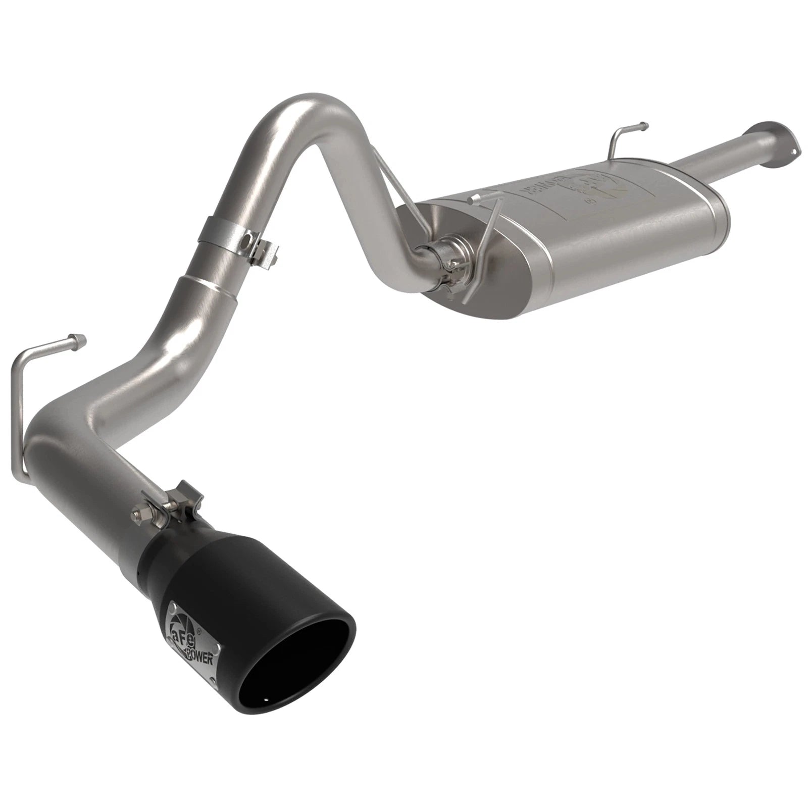 aFe 16-22 Toyota Tacoma Apollo GT Series 2.5in. - 3in. 409 SS Cat-Back Exhaust System w/ Black Tip