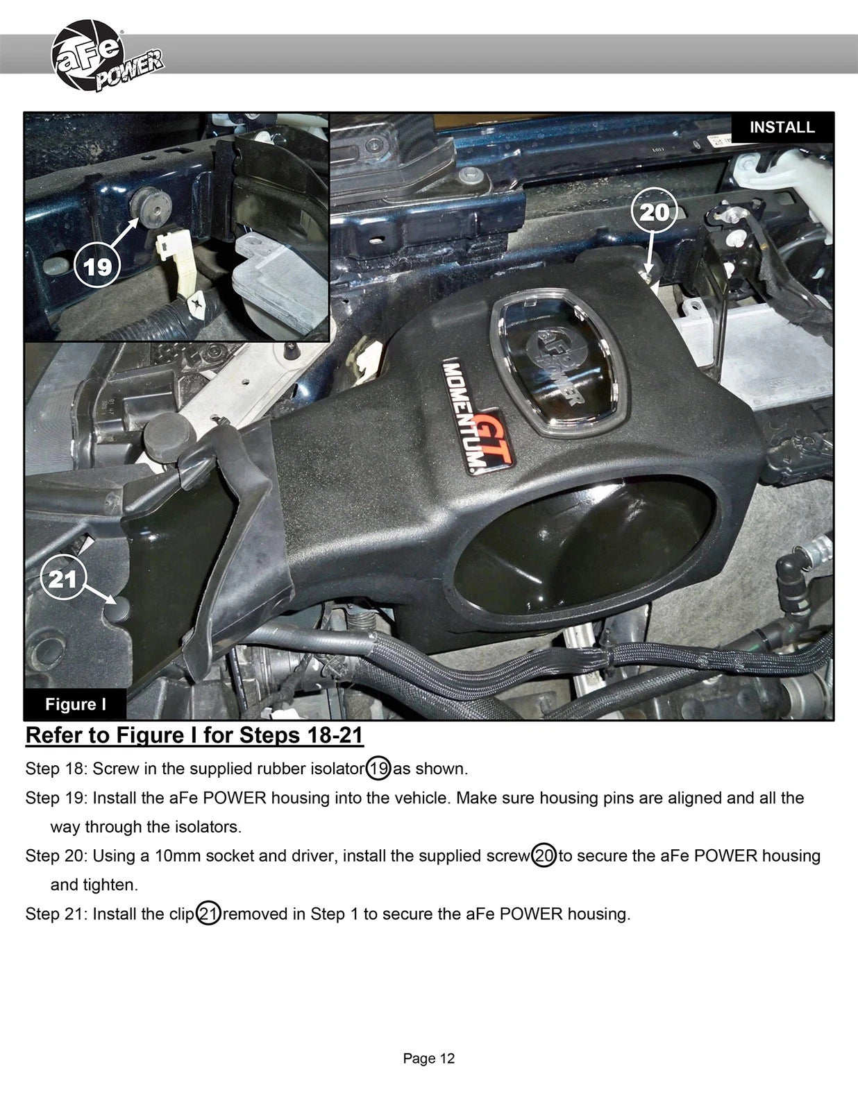 aFe Momentum GT Cold Air Intake System w/ Pro DRY S Filter Ford Bronco 2021 V6-2.7L (tt)