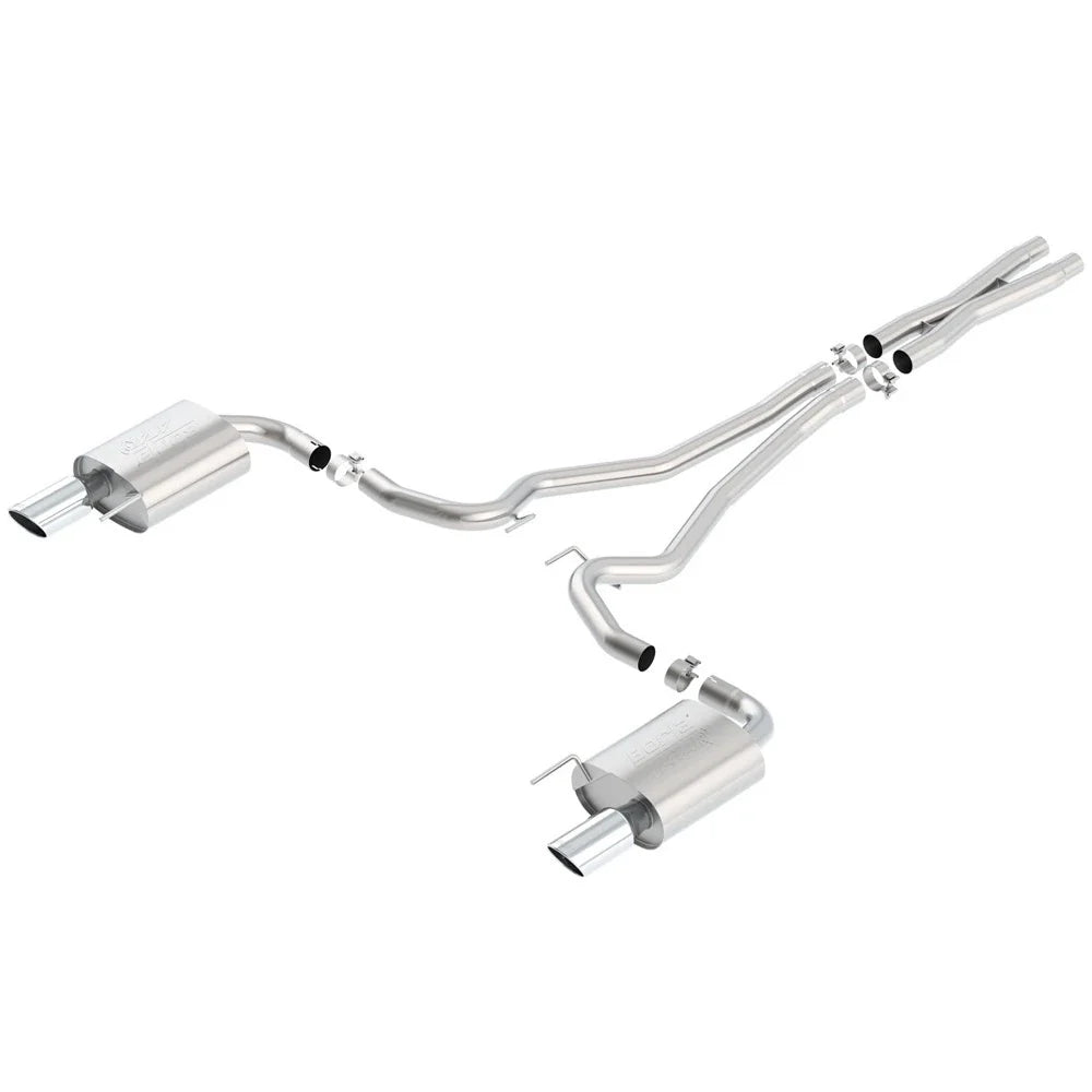 Borla Atak S Cat-Back 15-17 Ford Mustang GT 5.0L V8 MT/AT 2.5in pipe 4in tip