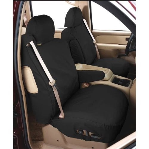 Covercraft 22-24 Dodge Ram 2500 Polycotton SeatSaver Custom Front Row Seat Covers - Charcoal