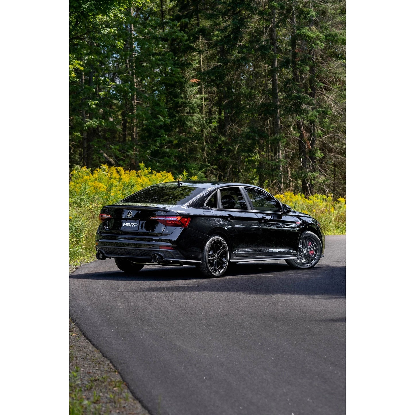 MBRP 2022 VW Jetta GLI 2.0 TSI 3in Cat Back T304 SS 2.5in Dual Split Rear w/ Carbon Fiber Tips