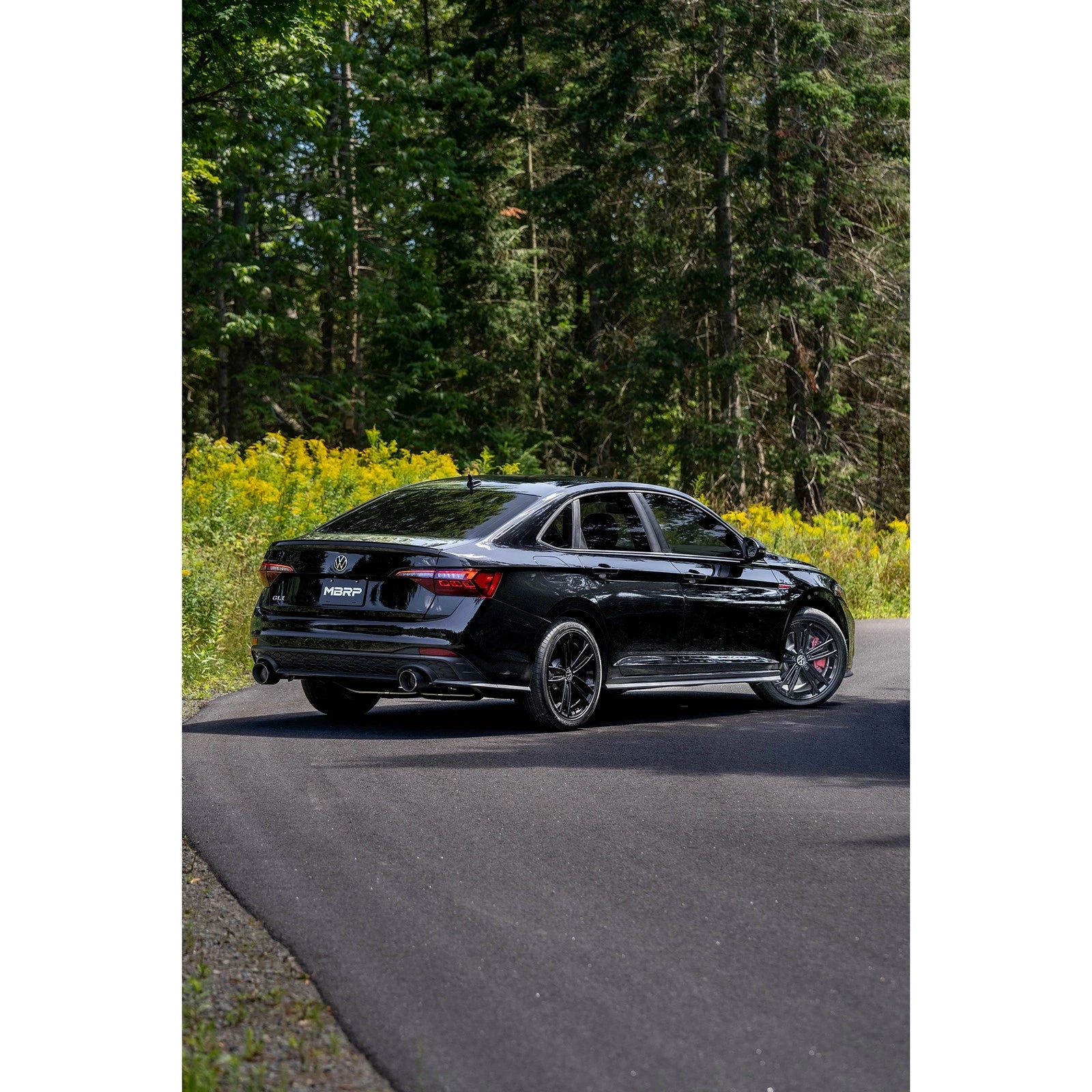 MBRP 2022 VW Jetta GLI 2.0 TSI 3in Cat Back T304 SS 2.5in Dual Split Rear w/ Carbon Fiber Tips