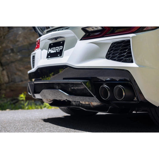 MBRP 20-24 Chevrolet Corvette C8 3in Active Cat Back Quad Split Rear Exit Exhaust w/ AFM Sims