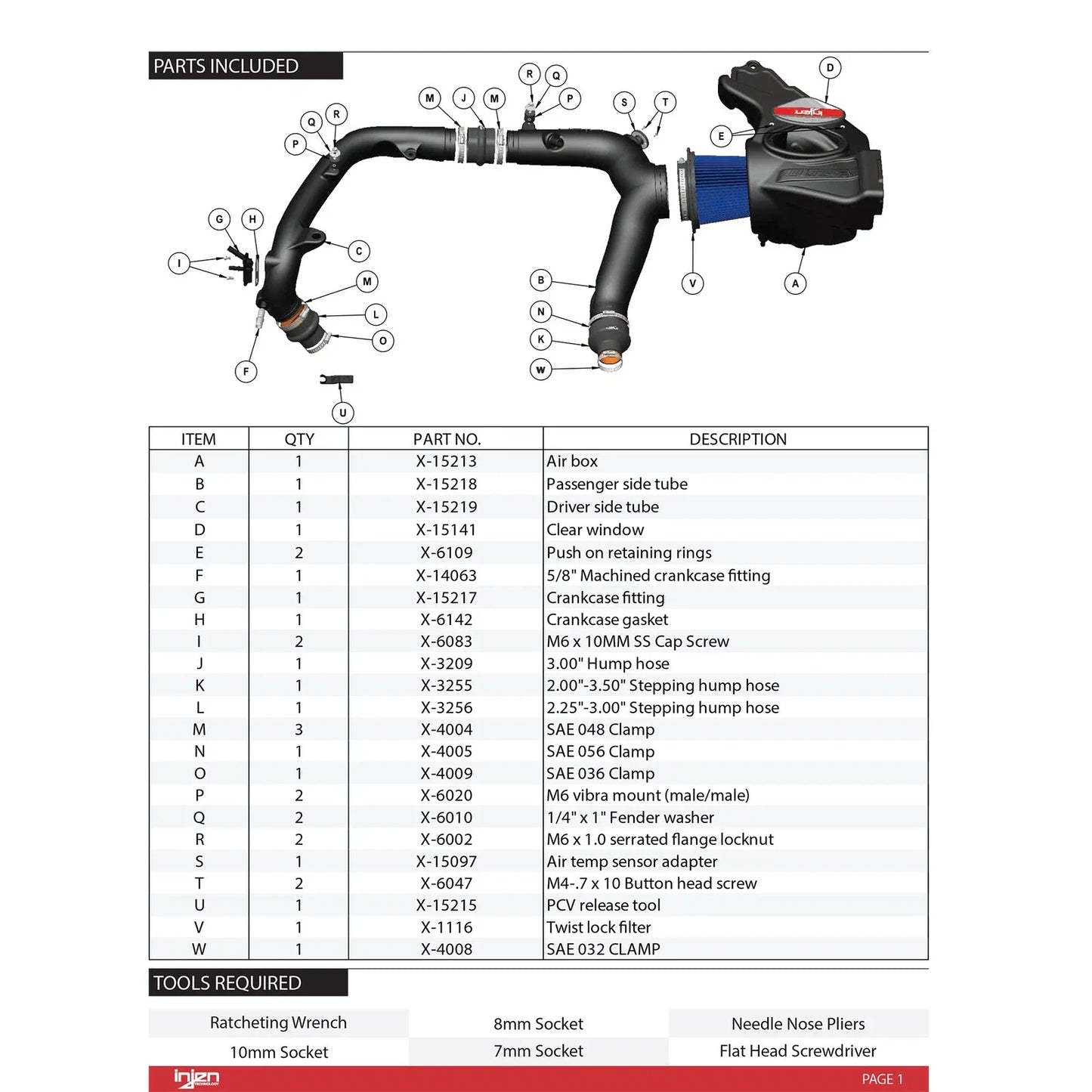 Injen 2021-2022 Ford Bronco V6-2.7L Twin Turbo Evolution Intake (Oiled)