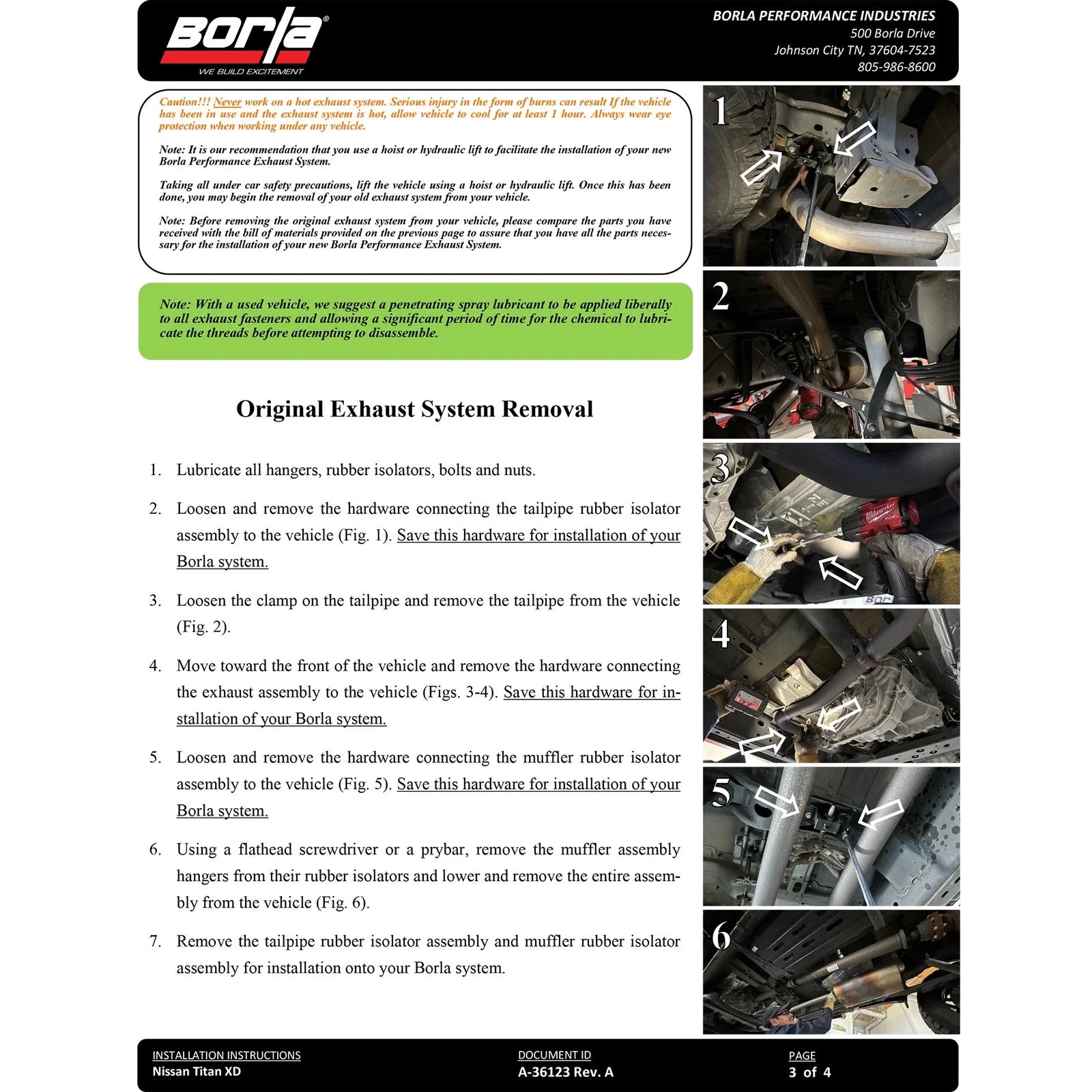 Borla 16-24 Nissan Titan XD S-Type Cat Back Exhaust