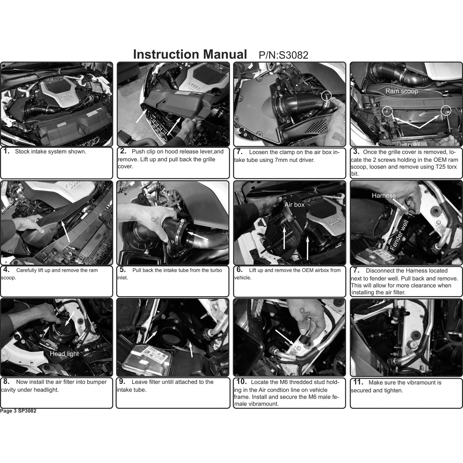 Injen 18-19 Audi S4/S5 (B9) 3.0L Turbo Wrinkle Red Short Ram Intake