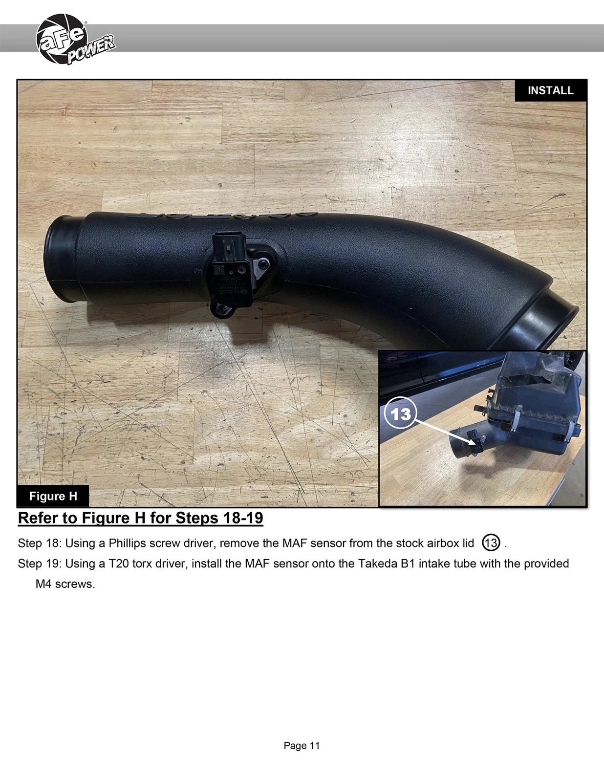 aFe 15-19 Subaru Outback H4-2.5L Takeda Momentum Cold Air Intake System w/ Pro 5R Media