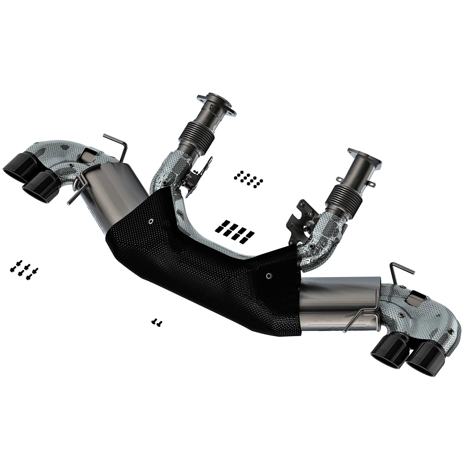 Borla 20-23 Chevy Corvette 6.2L V8 AT w/o NPP 3in ATAK Catback Exhaust - Black Chrome Tips