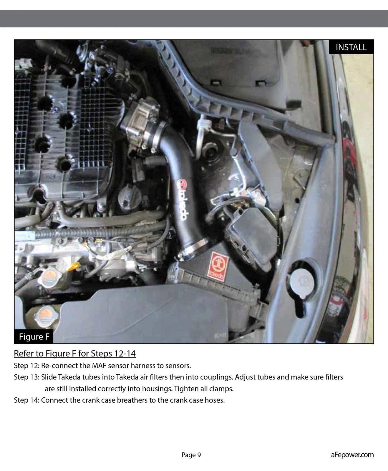 aFe Takeda Stage-2 Intake System Pro Dry S Infiniti Q50 14-15 V6-3.7L