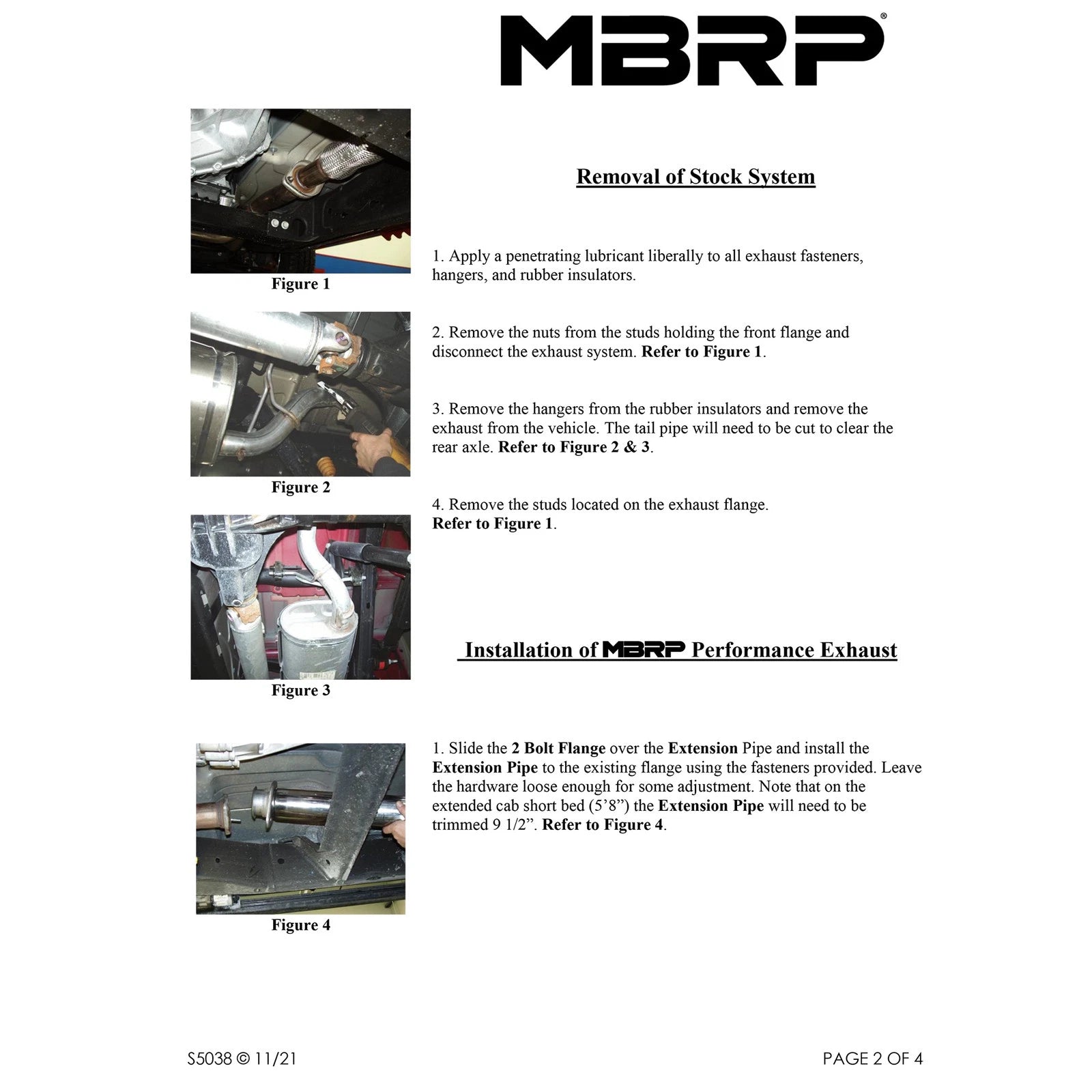 MBRP 2007-2008 Chev/GMC 1500 (Next Gen.) CC EC (excl. 8 bed) 4.8/5.3L/6.0L Cat Back Dual Split