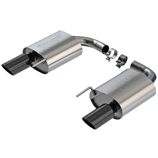 Borla 2024-2025 Ford Mustang Eco Boost 2.3L S-Type Axle Back Exhaust w/ Black Chrome Tips