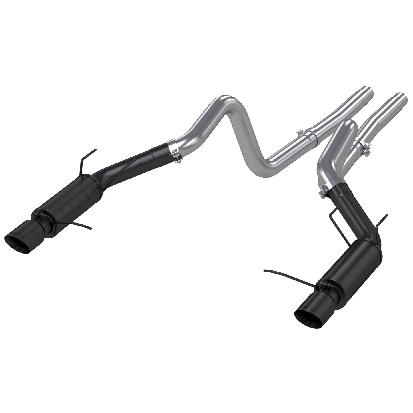 MBRP 11-14 Ford Mustang GT 5.0L 3in Cat Back Dual Split Rear Race Version 4in Tips - Black