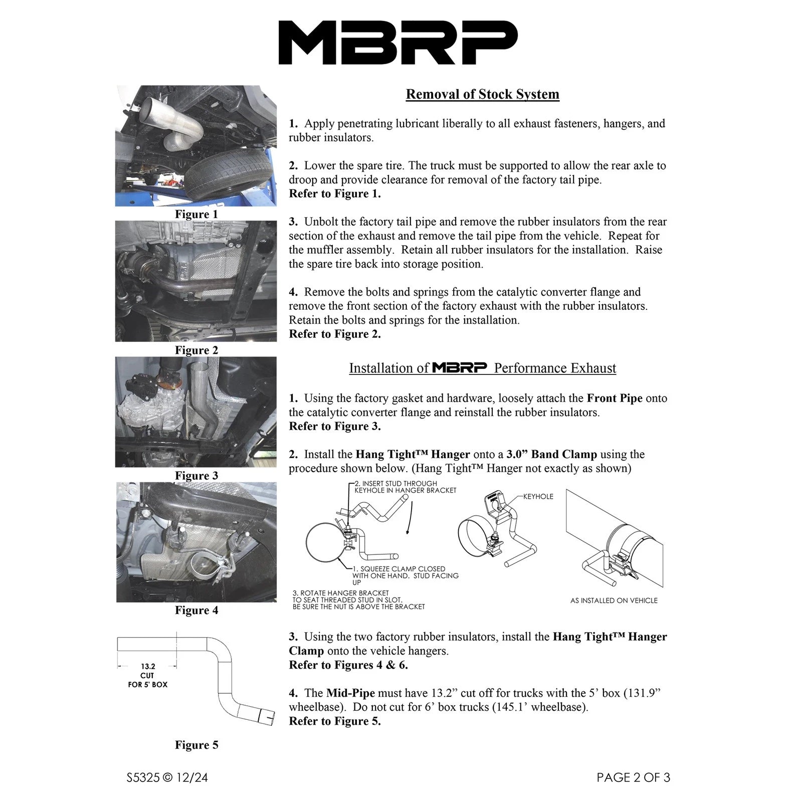 MBRP 24-25 Toyota Tacoma 3in Street Profile Cat Back Exhaust