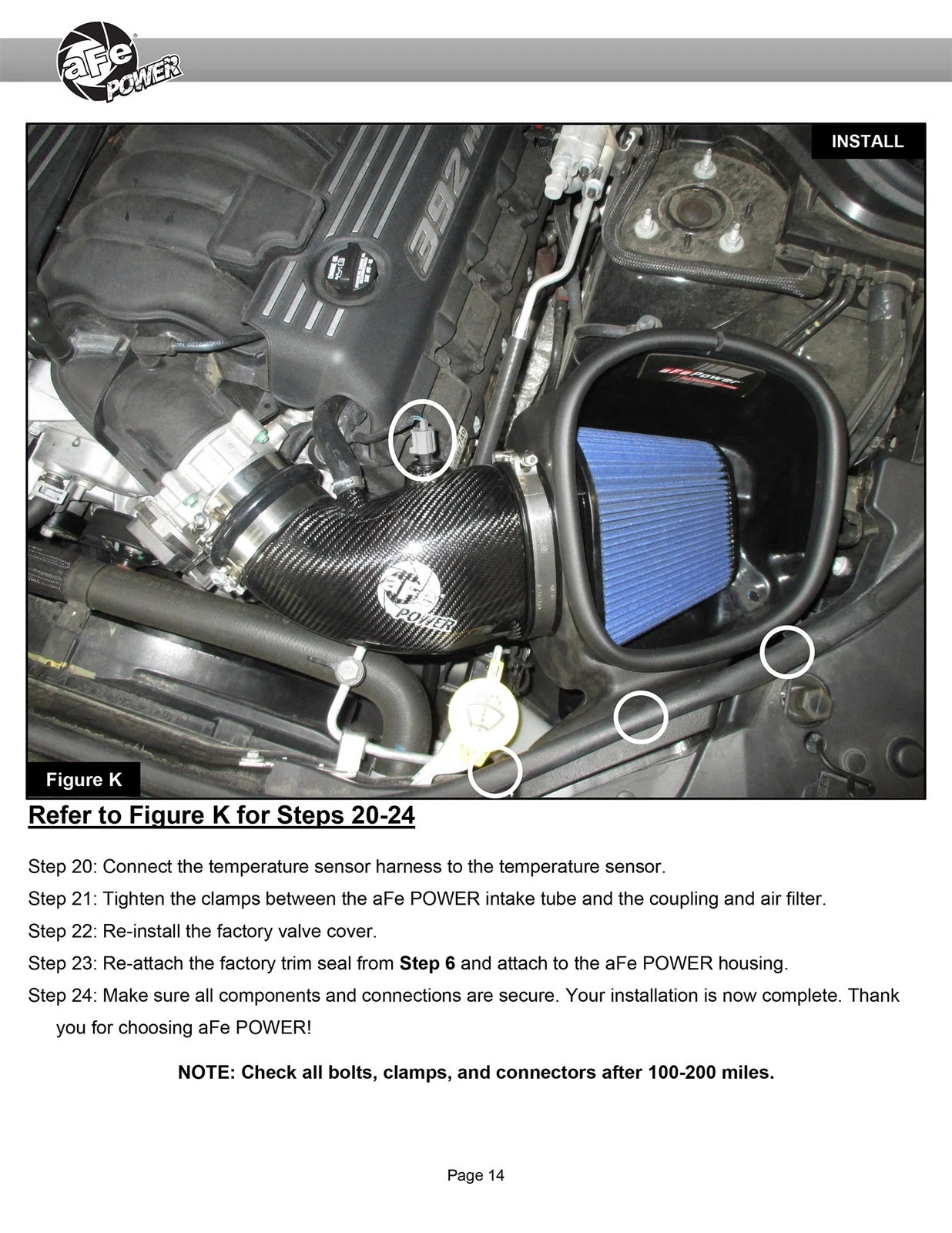 aFe 12-21 Jeep Grand Cherokee 6.4L Track Series Carbon Fiber Cold Air Intake System w/Pro 5R Filter