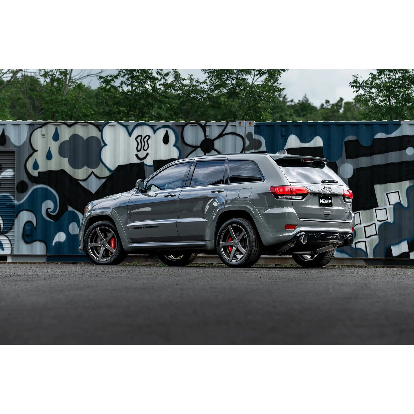 MBRP 2012+ Jeep Grand Cherokee SRT 6.4L 3in Dual Rear Exit T304SS Catback Exhaust - CF Tips