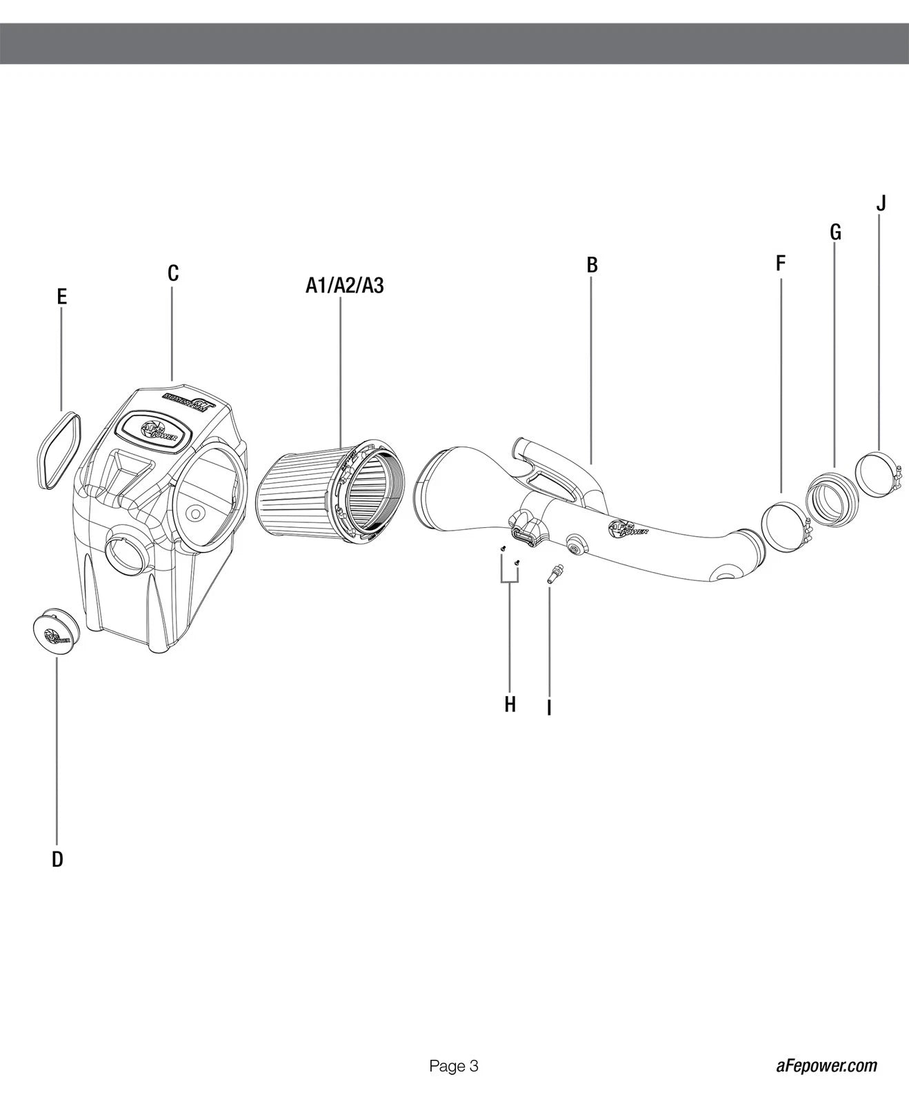 aFe Momentum GT PRO 5R Stage-2 Si Intake System, GM Silverado/Sierra 17-19 V6 3.6L